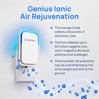 Clarifion - Ionizadores de aire para el hogar (paquete de 6).