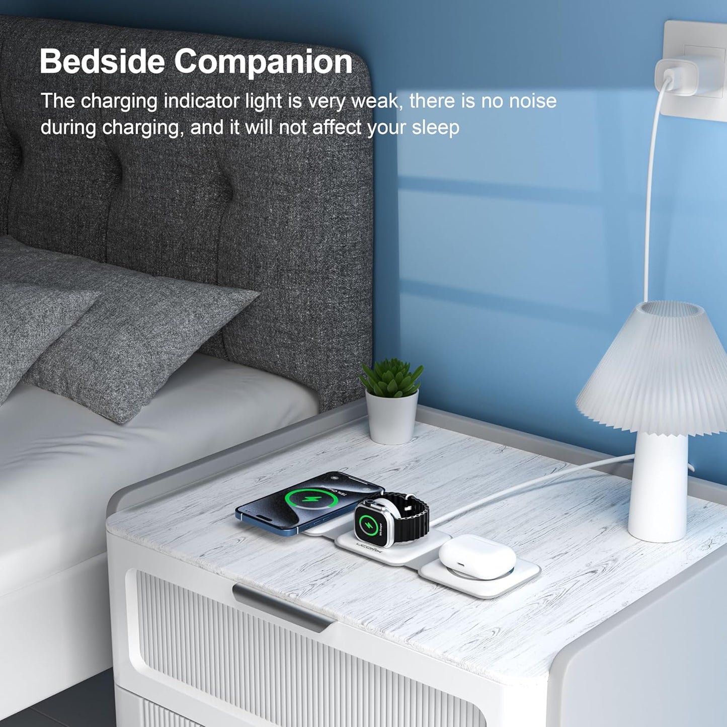 Estación de carga UCOMX 3 en 1 inalambrico