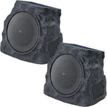 Altavoces solares con forma de roca para exteriores, LED- IP44 (DETALLE)