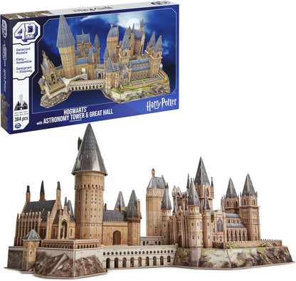 Construcción 4D, Castillo Rompecabezas 3D Harry Potter Castillo Hogwarts Deluxe