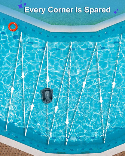 Aspiradora inalámbrica para limpeza de piscinas planas.(USADA)