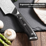 Cuchillo de chef de 8", con afilador y protector de dedos, Bulofe.