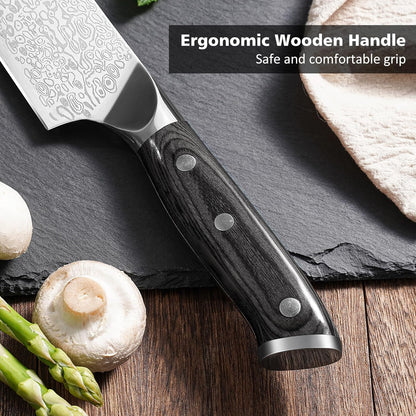 Cuchillo de chef de 8", con afilador y protector de dedos, Bulofe.