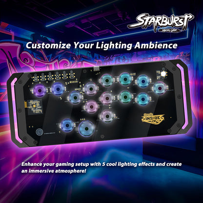 Mando arcade Brook Fighter Starburst Metal, para PS5, PS4, Xbox