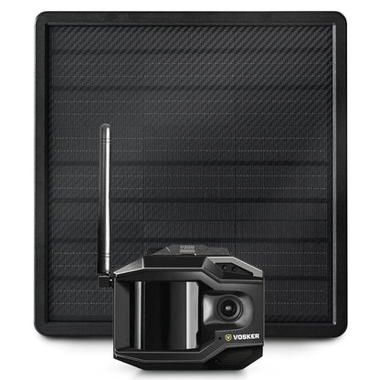 Cámara De Seguridad Autónoma Con Panel Solar Externo Vosker V300