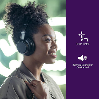 Philips Audio TAH9505 Auriculares Híbridos con Cancelación Activa de Ruido.