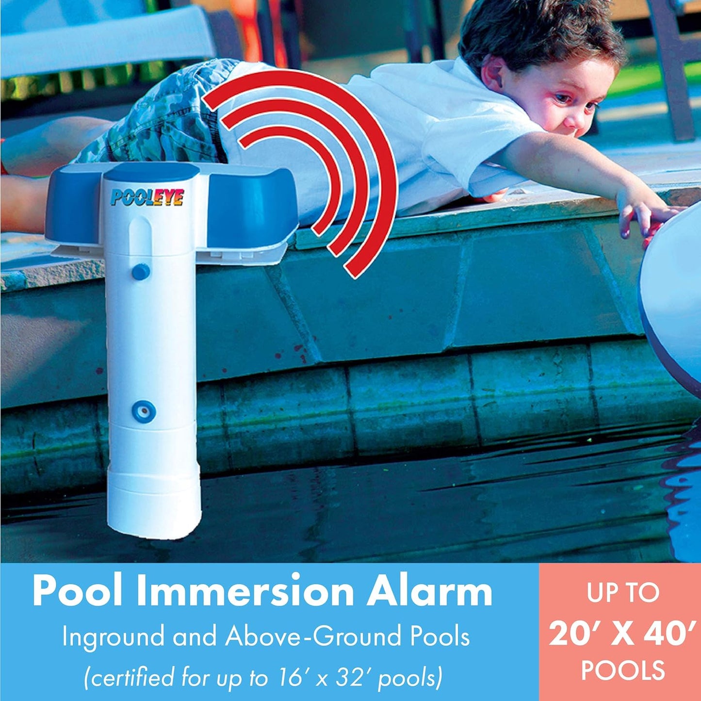 Alarma de inmersión para piscina ASTM POOLEYE