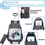 Mochila con ruedas para niños, maletas de 18 pulgadas, 3 piezas, equipaje de viaje.