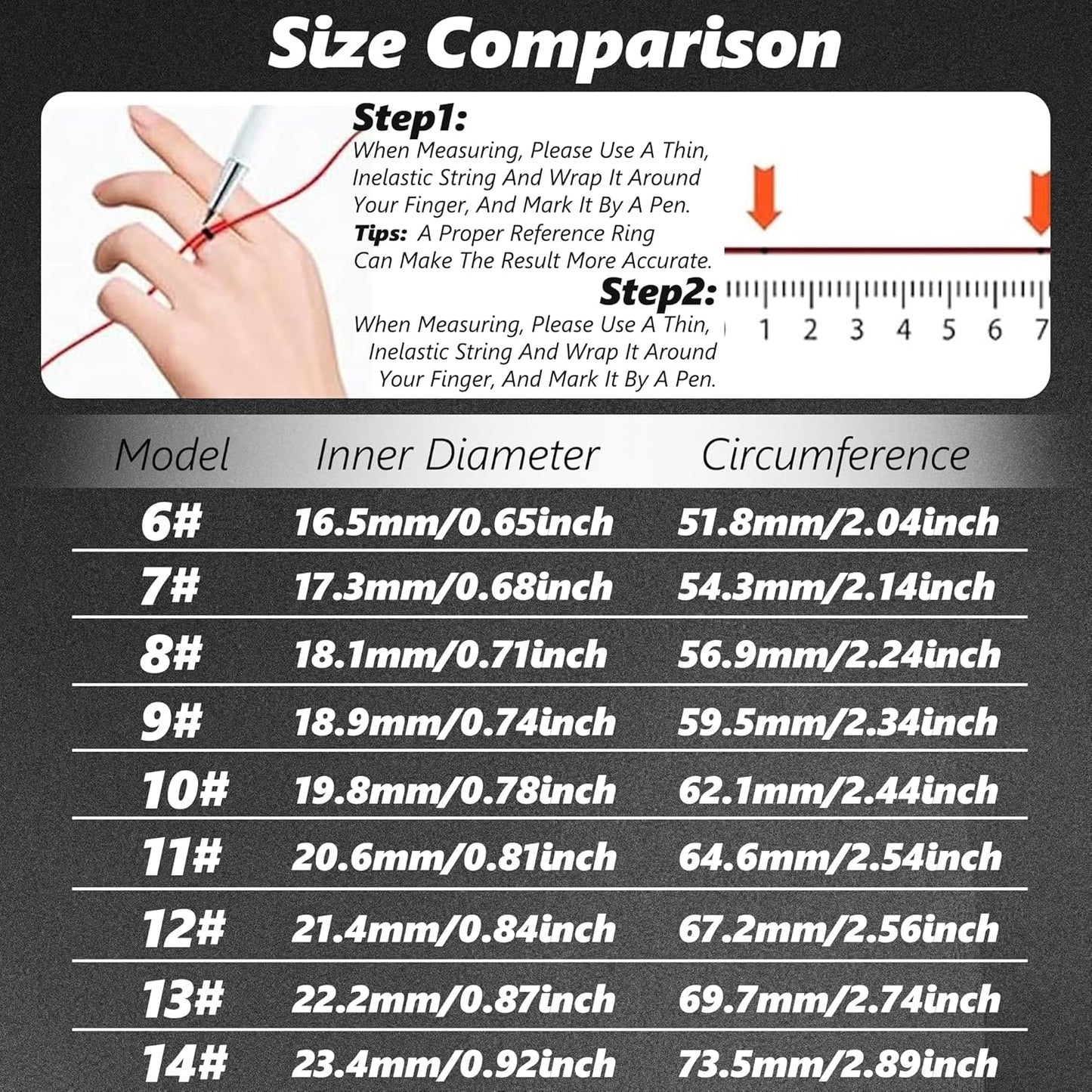 Anillo rastreador de actividad física talla #9