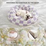 Cama Donut Para Perro Mediano 30 pulgadas Suave Antideslizante
