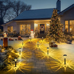 Paquete de 10 luces solares para exteriores, impermeables.