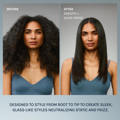 Plancha para cabello con placas vibratorias sónicas de 1", reduce el Frizz.