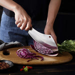 Cuchillo de carnicero OYEZI de 7,5",  acero inoxidable alemán.(USADO)