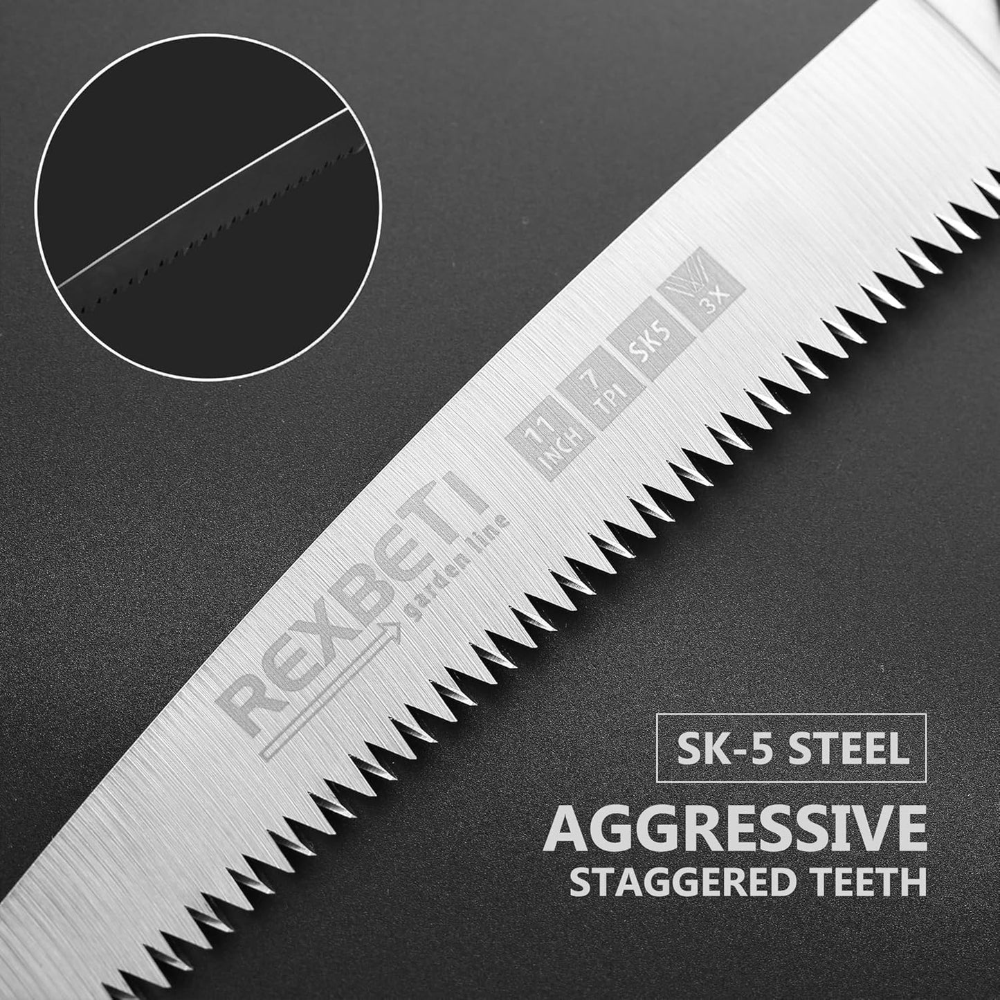 REXBETI - Sierra plegable, de 11 pulgadas.(USADA).