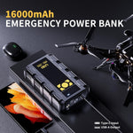 Arrancador Auto 2000A Compresor Aire 150 PSI Powerbank LED (USADO)