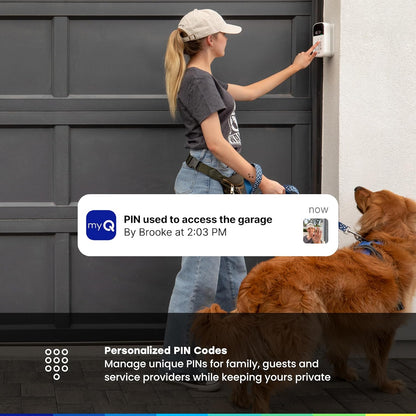 CHAMBERLAIN myQ Smart Garage Door - Teclado de vídeo con cámara.(USADO)