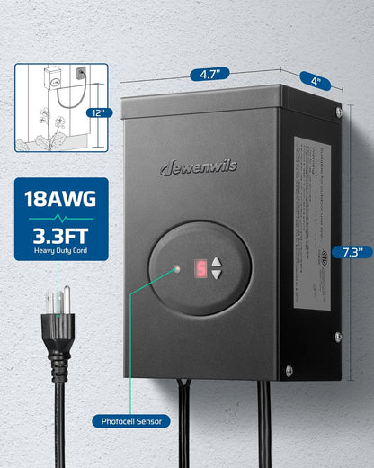 Transformador de paisaje de bajo voltaje, 120V AC a 12V AC.