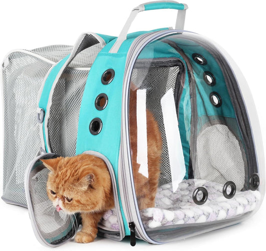 Mochila Transportadora Para Gatos, Lollimeow, Expandible USADO