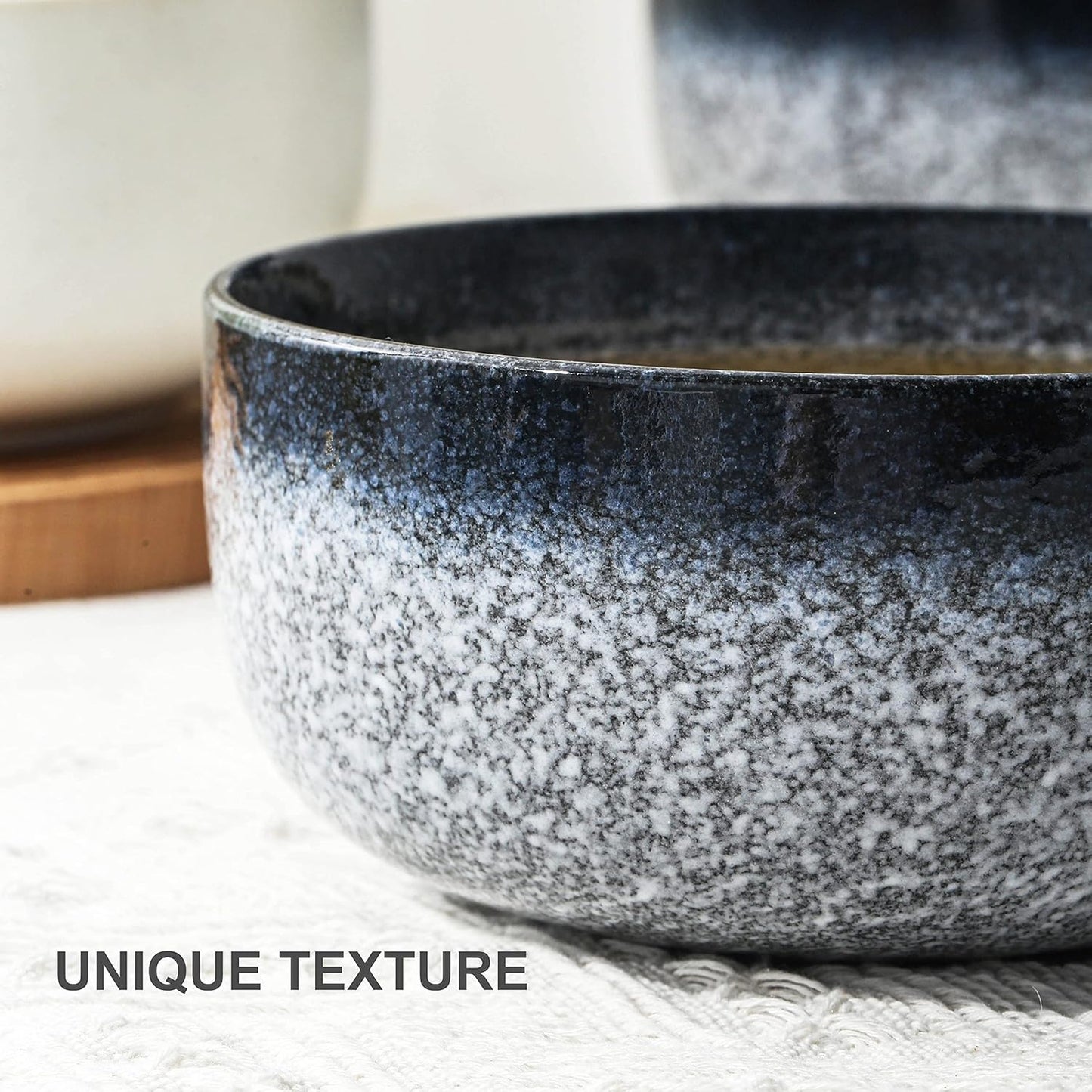 Cuencos de cerámica, S&Q's, microondas y lavavajillas, 4pcs.