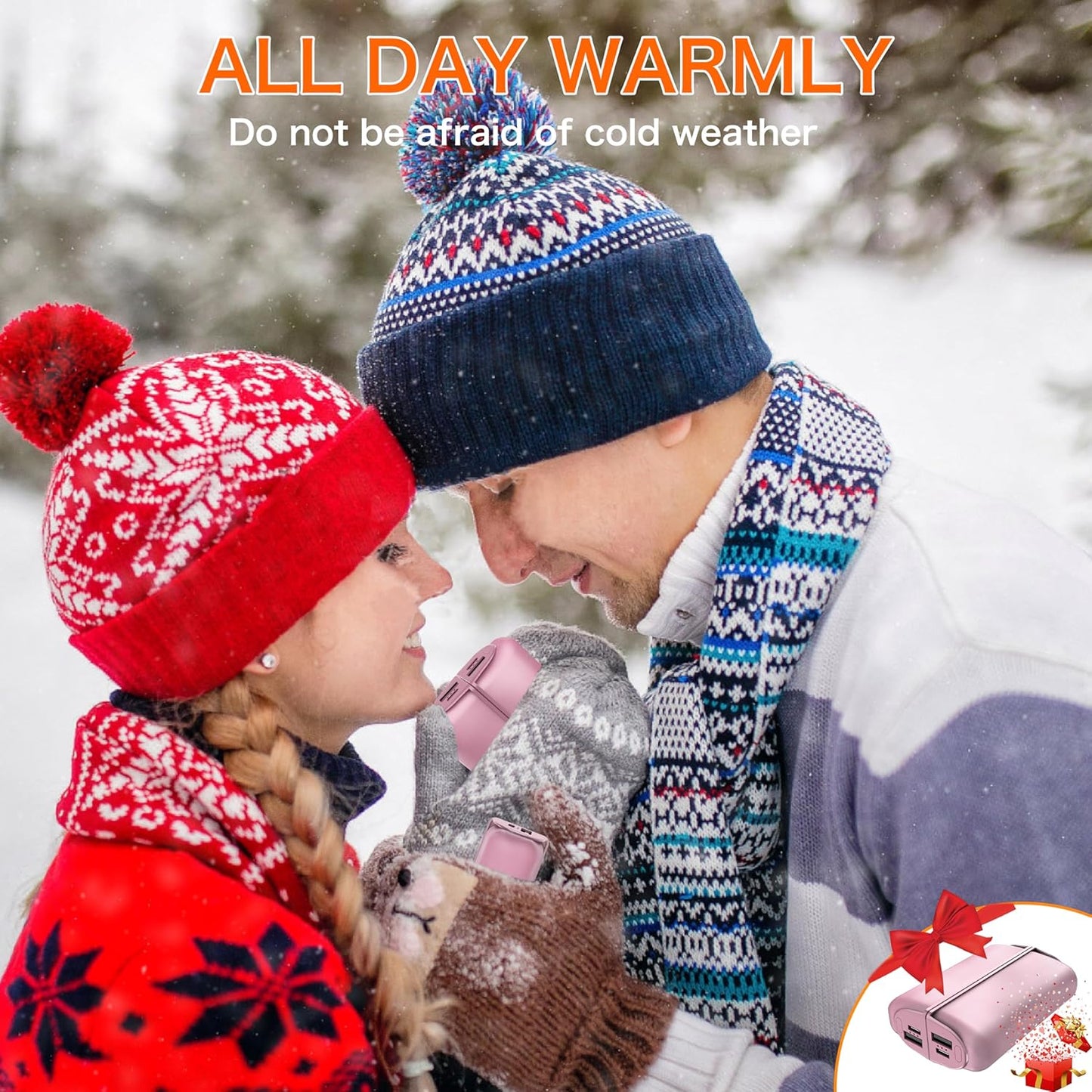 Calentadores de manos recargables para campamento