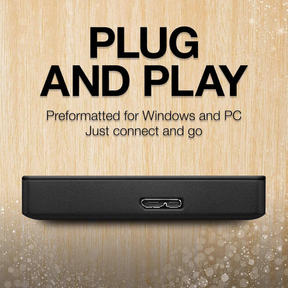 Seagate Portable Disco Duro Externo USB 3.0, Portátil, 2 TB