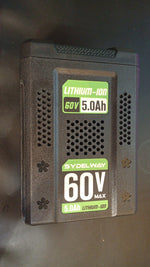 Batería de repuesto de 5.0Ah para Greenworks de 60 V, LB60A03-LB60A02-LB60A00.