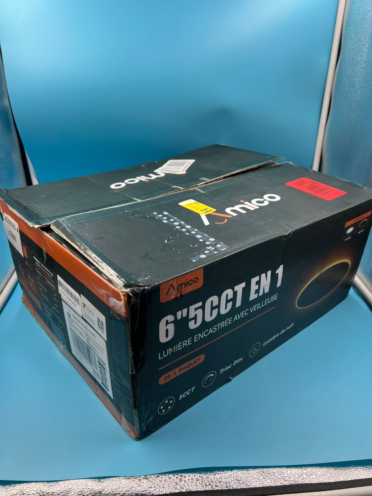 Amico Paquete 20 luces LED empotrables ultrafinas 6"5CCT 1