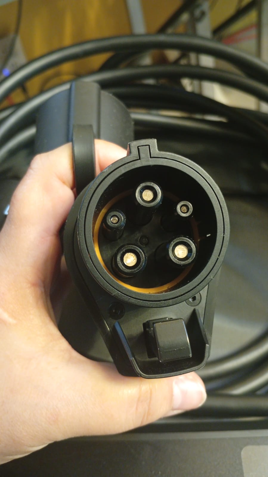 Cargador de auto portátil EV, nivel 1 y 2, 16 amp. 110/240V (USADO)