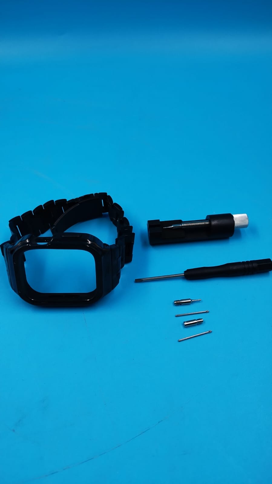 Correa de reloj, acero inoxidable, compatible con Apple Watch.