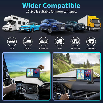 Autoestéreo 7" CarPlay Android Auto Cámara Reversa