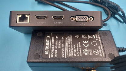 Docking Station Triple Displays Dual HDMI+VGA, 12 en 1