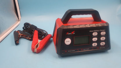 Cargador Batería Auto 2/8/15A Inteligente Arrancador  Tower Top