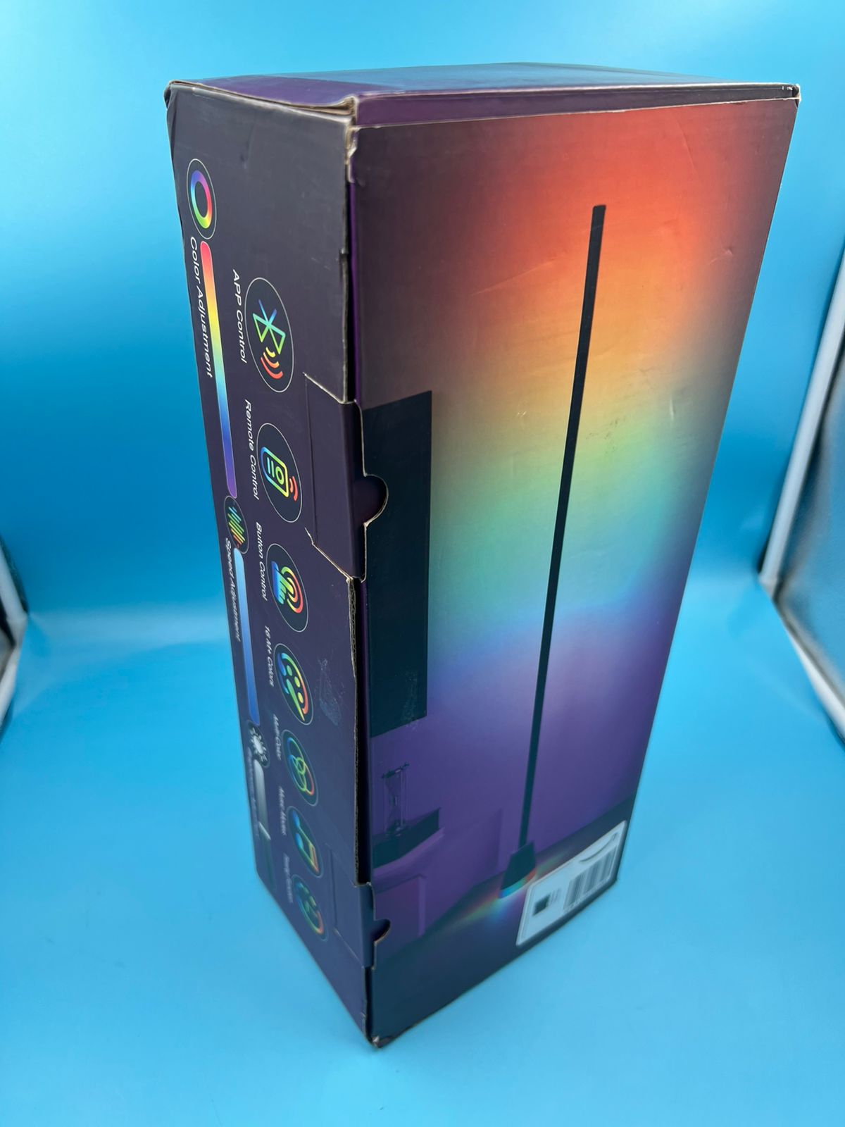 Lámpara de pie inteligente RGB de esquina control remoto