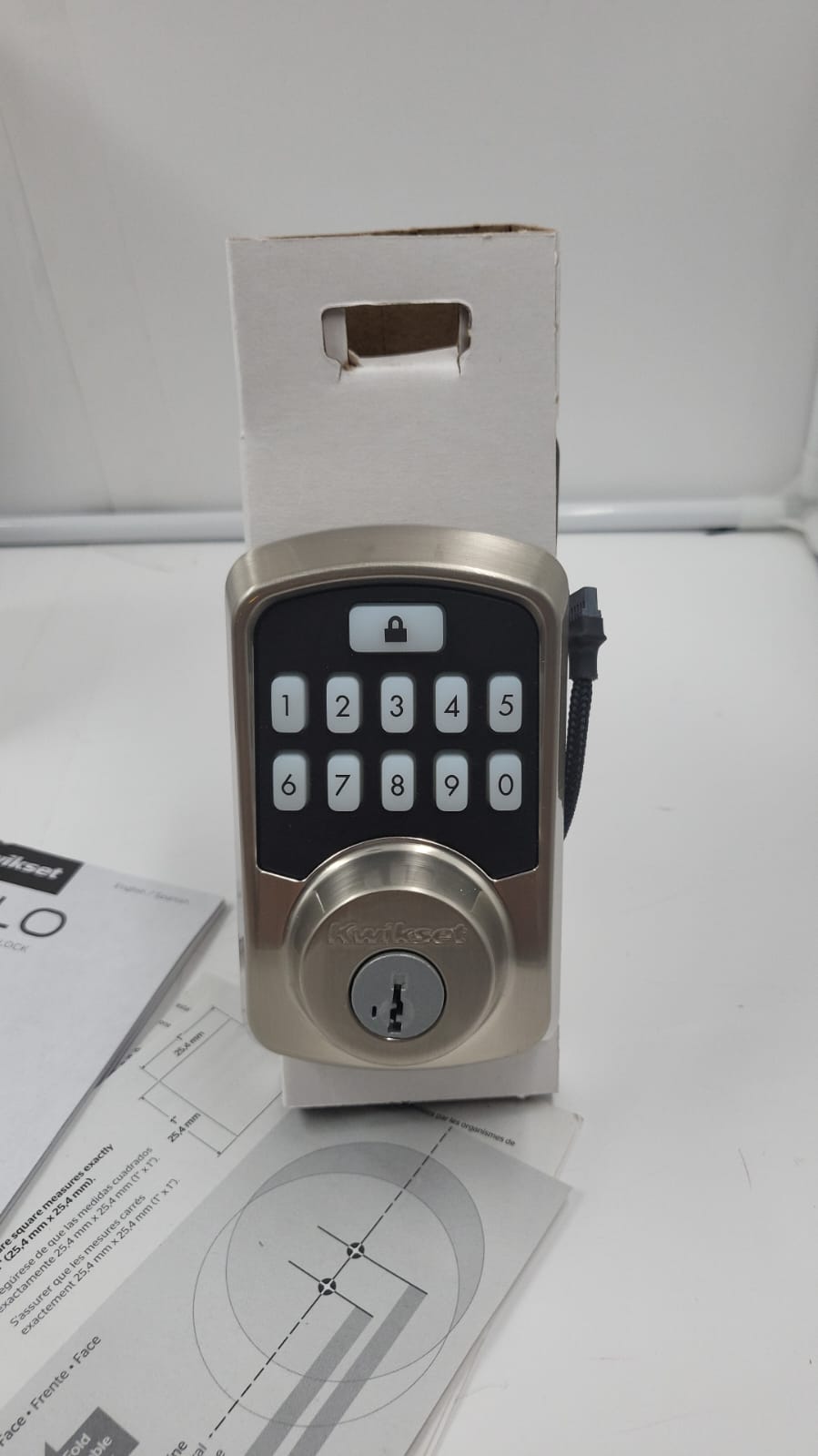 Cerradura inteligente Halo Wi-Fi, cerrojo de puerta de entrada USADO Kwikset