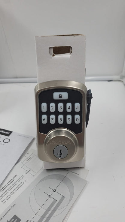 Cerradura inteligente Halo Wi-Fi, cerrojo de puerta de entrada USADO Kwikset