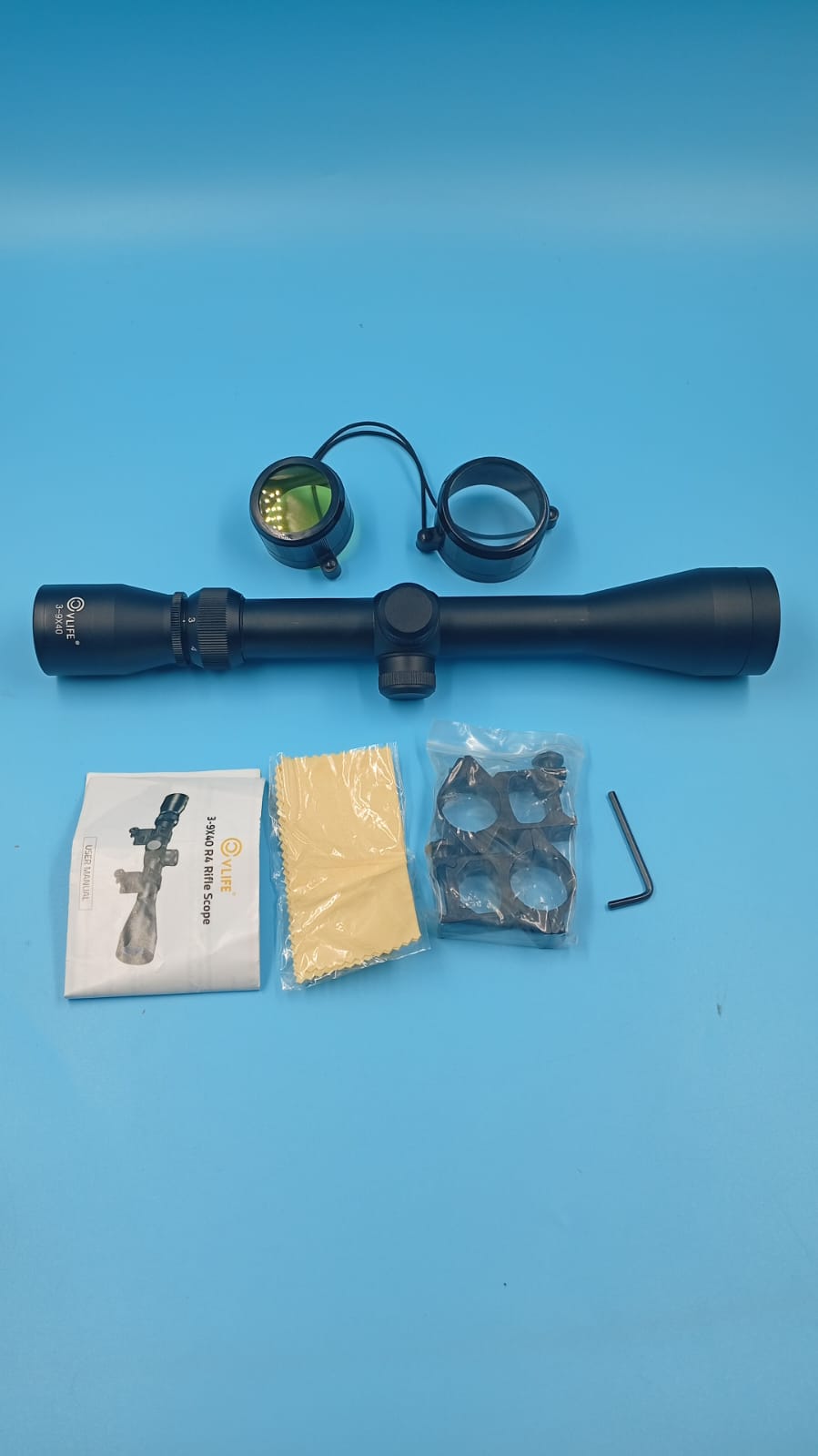 Mira Deportiva Cvlife 3-9x40 Optics R4 Retícula Crosshair Soportes Libres.