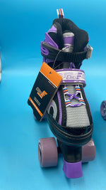 Patines de Cuatro Ruedas Para Niños y Niñas, Tamaño Ajustable 10J a 6.