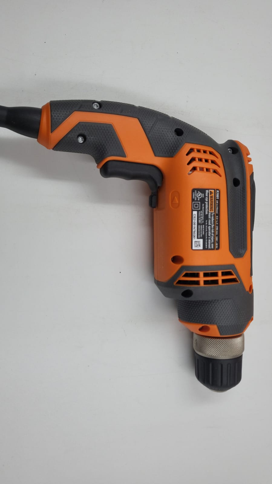 Taladro VSR de servicio pesado de 3/8" Ridgid R70011 USADO