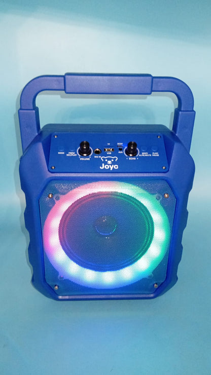 Máquina de karaoke JOYC, 2 micrófonos inalámbricos y luces RGB