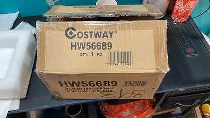 Chimenea Etanol Exterior Interior Cuadrada COSTWAY  HW56689
