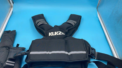 Chaleco Con Peso Ajustable KUKZO 6-12libras Para Entrenamiento Color Negro