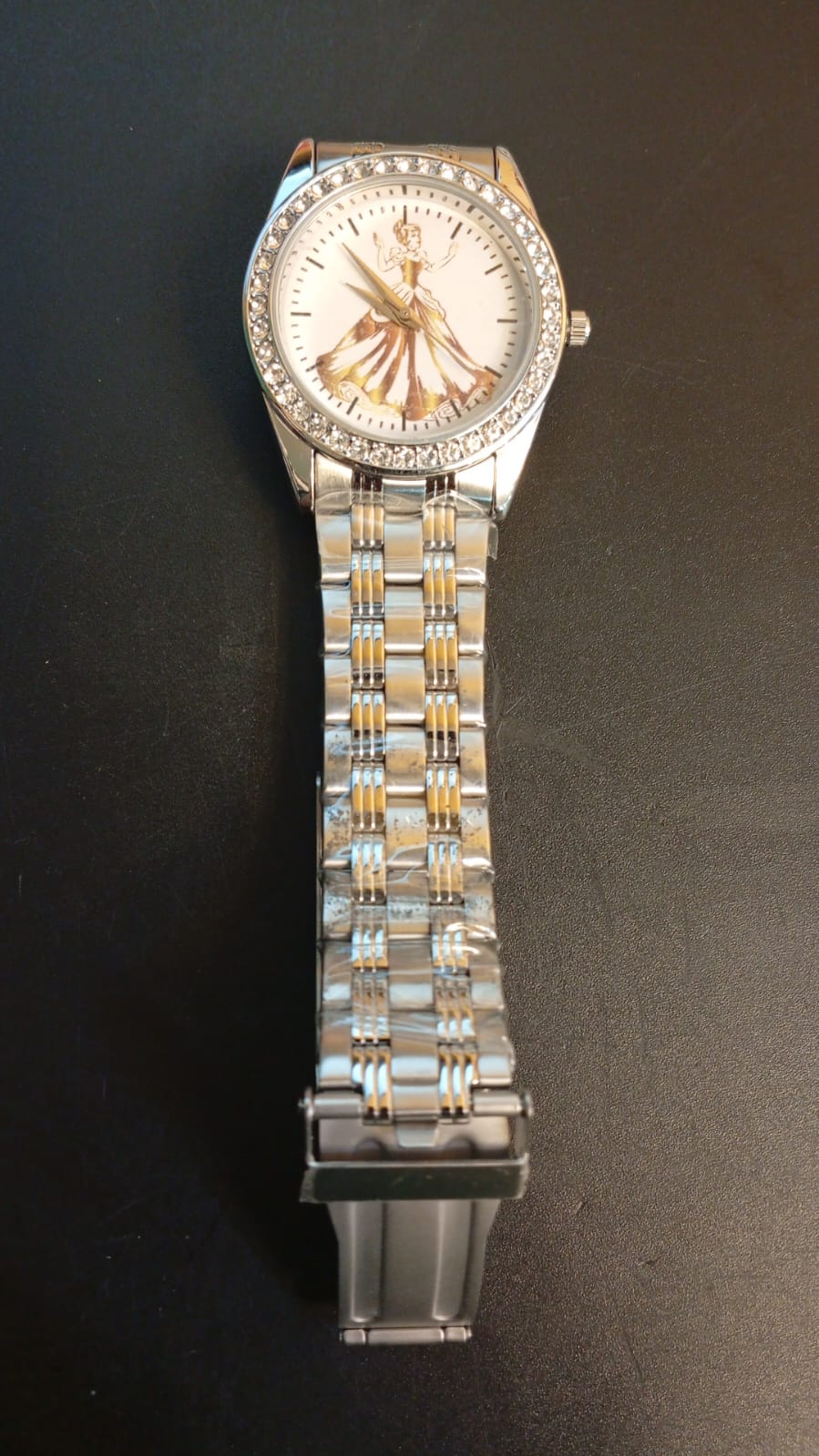 Reloj analógico de cuarzo, para adultos, Cenicienta.(DETALLE).