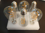Bombillas LED Edison FLSNT, 40W, 6 pack, vintage, filamento espiral.
