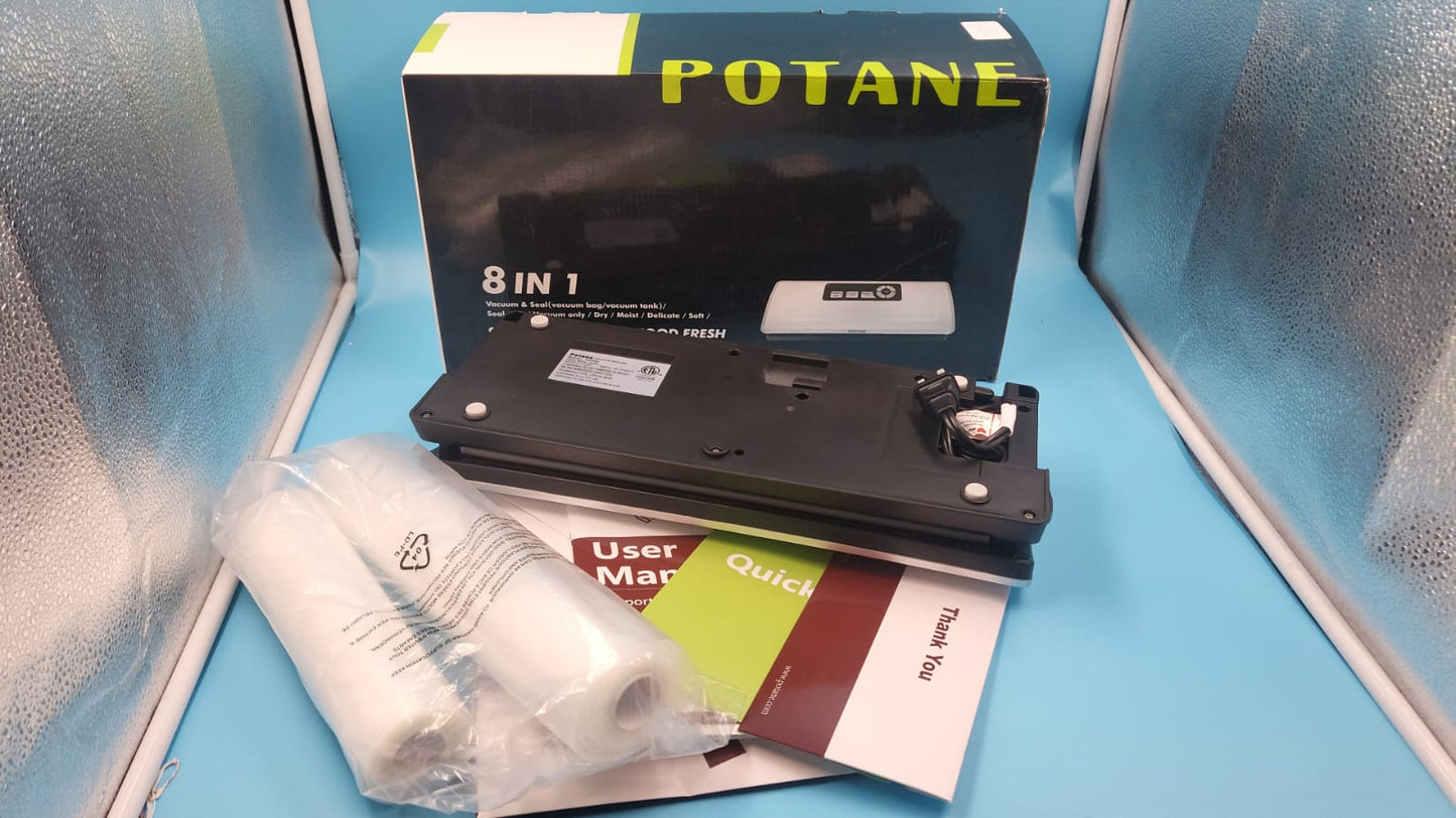 Máquina selladora al vacío de precisión, de alimentos profesional, 8 en 1 . POTANE