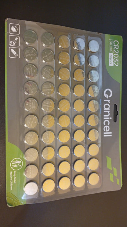 Granicell, Batería compatible con Apple AirTag CR2032, litio 3V.