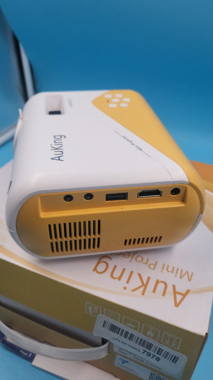 Mini proyector, AuKing  1080P , compatible con HDMI, USB  iOS y Android.