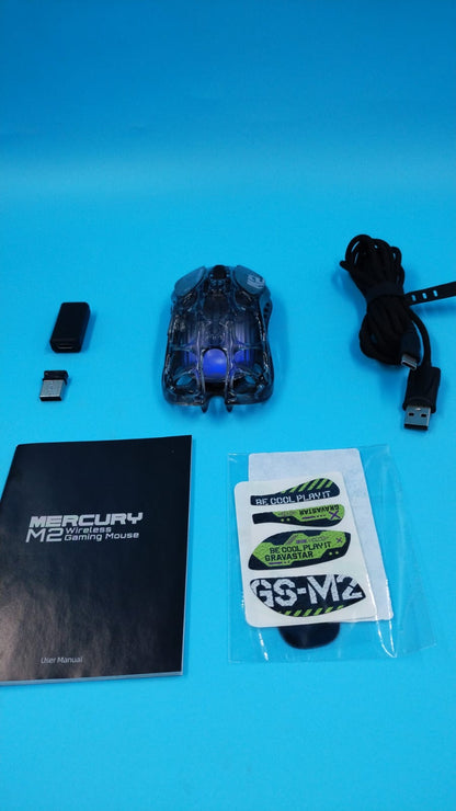 Mouse Gamer GravaStar Mercury M2 26000 DPI RGB (USADO)