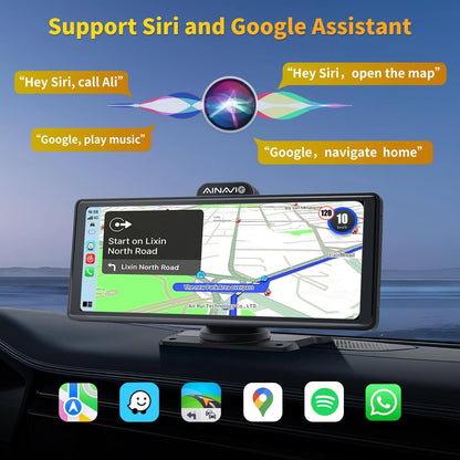 Estéreo portátil para automóvil de 10.26" CarPlay