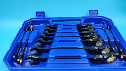 Juego de llaves de trinquete Workpro de 22 piezas, cabezal flexible de 180°.