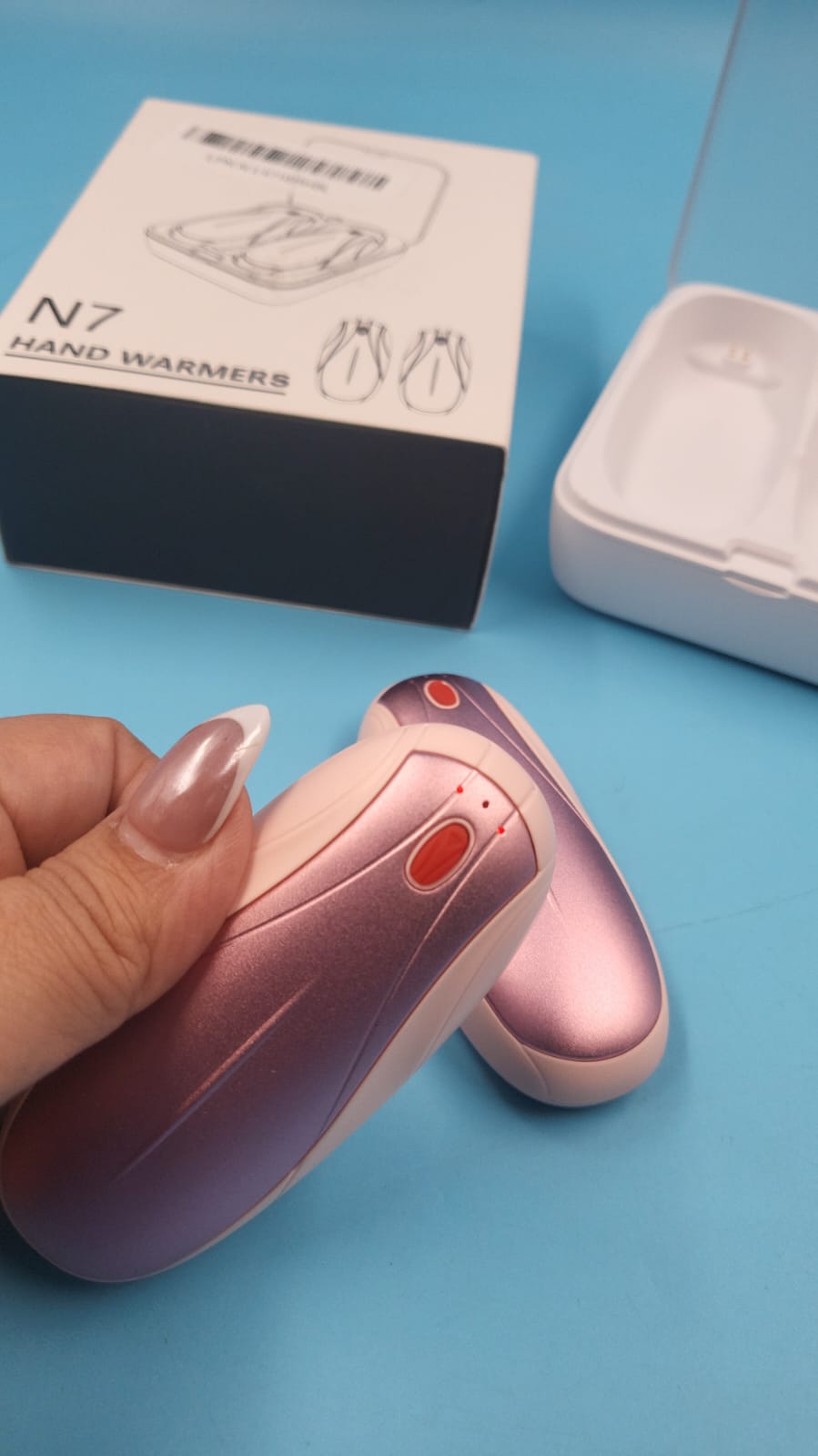 Calentadores de Manos Recargables con Estuche de Carga